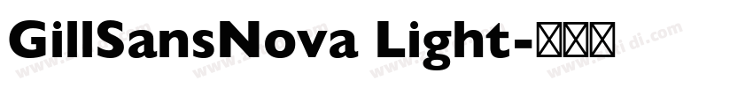 GillSansNova Light字体转换